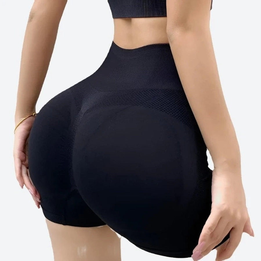 Seamless High-Waist Workout Shorts