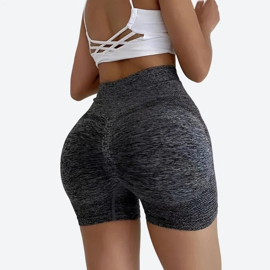 Seamless High-Waist Workout Shorts