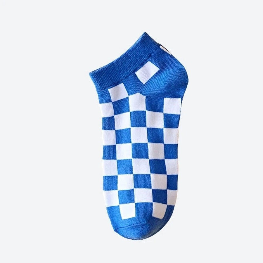 Soft Comfortable Checkered Pattern Socks