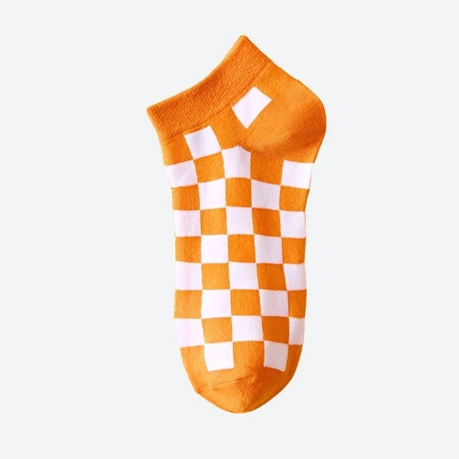 Soft Comfortable Checkered Pattern Socks