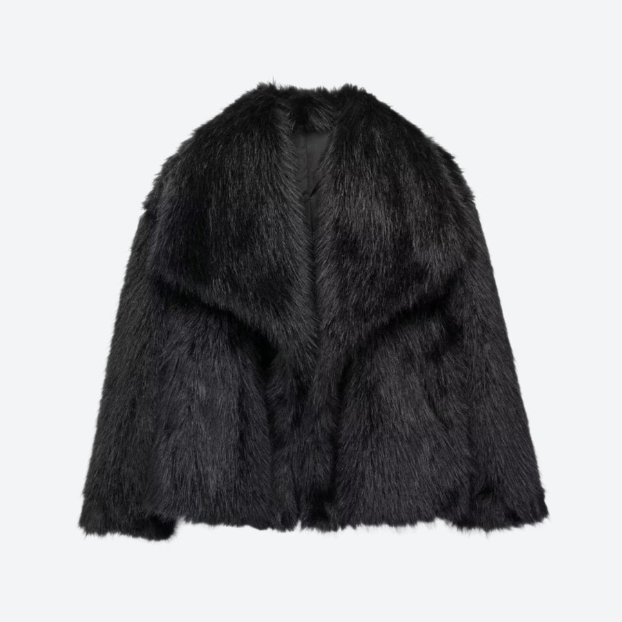 Soft Faux Fur Cropped Winter Coats