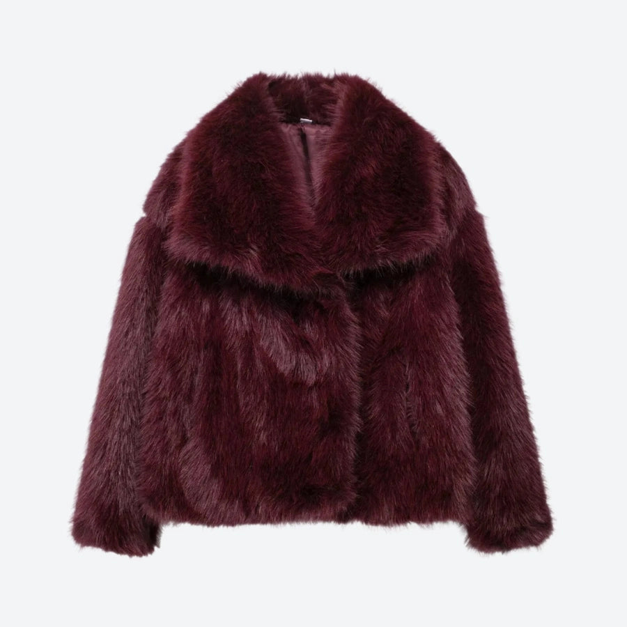 Soft Faux Fur Cropped Winter Coats