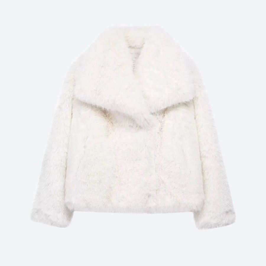 Soft Faux Fur Cropped Winter Coats