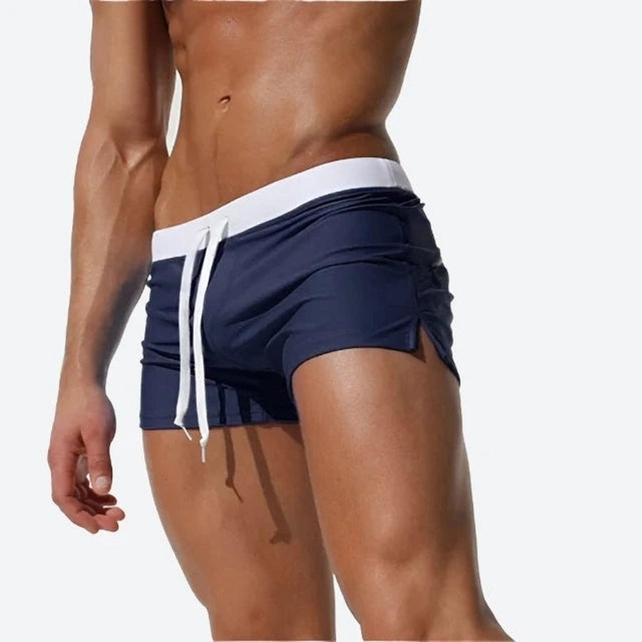 Sporty Low-Rise Quick-Dry Swim Shorts