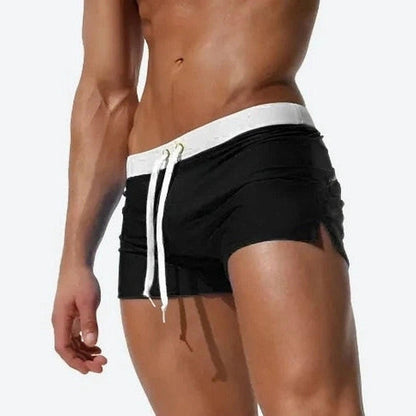 Sporty Low-Rise Quick-Dry Swim Shorts