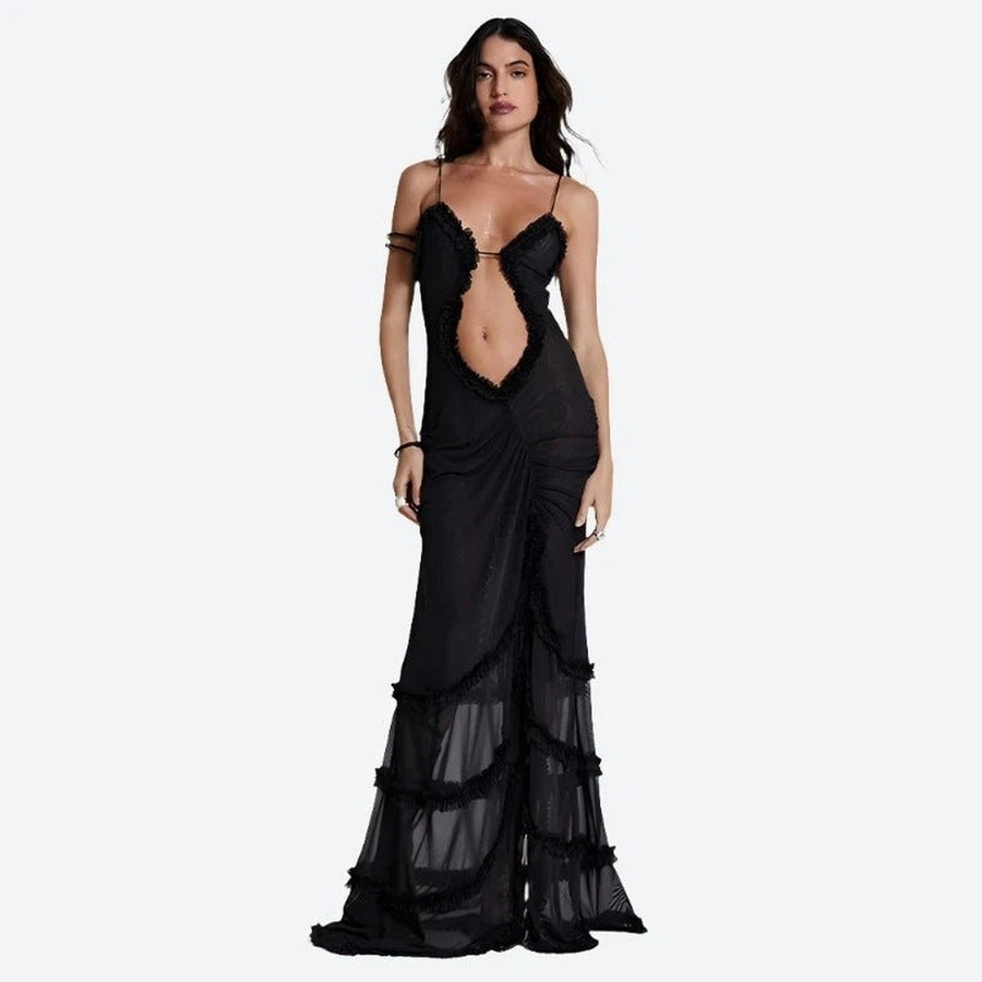 Stunning Sheer Cutout Maxi Dresses