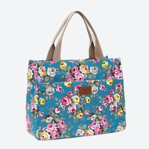 Stylish Floral Print Tote Bags