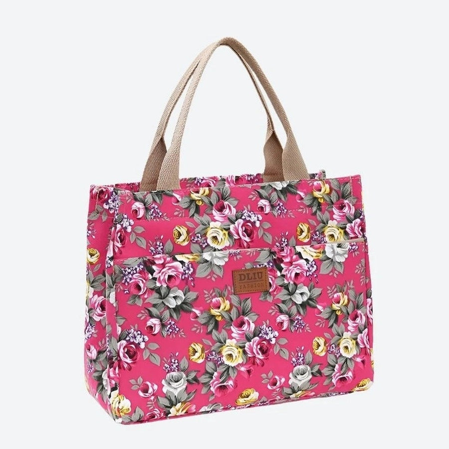 Stylish Floral Print Tote Bags