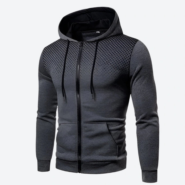 Stylish Gradient Full-Zip Hoodie Jackets