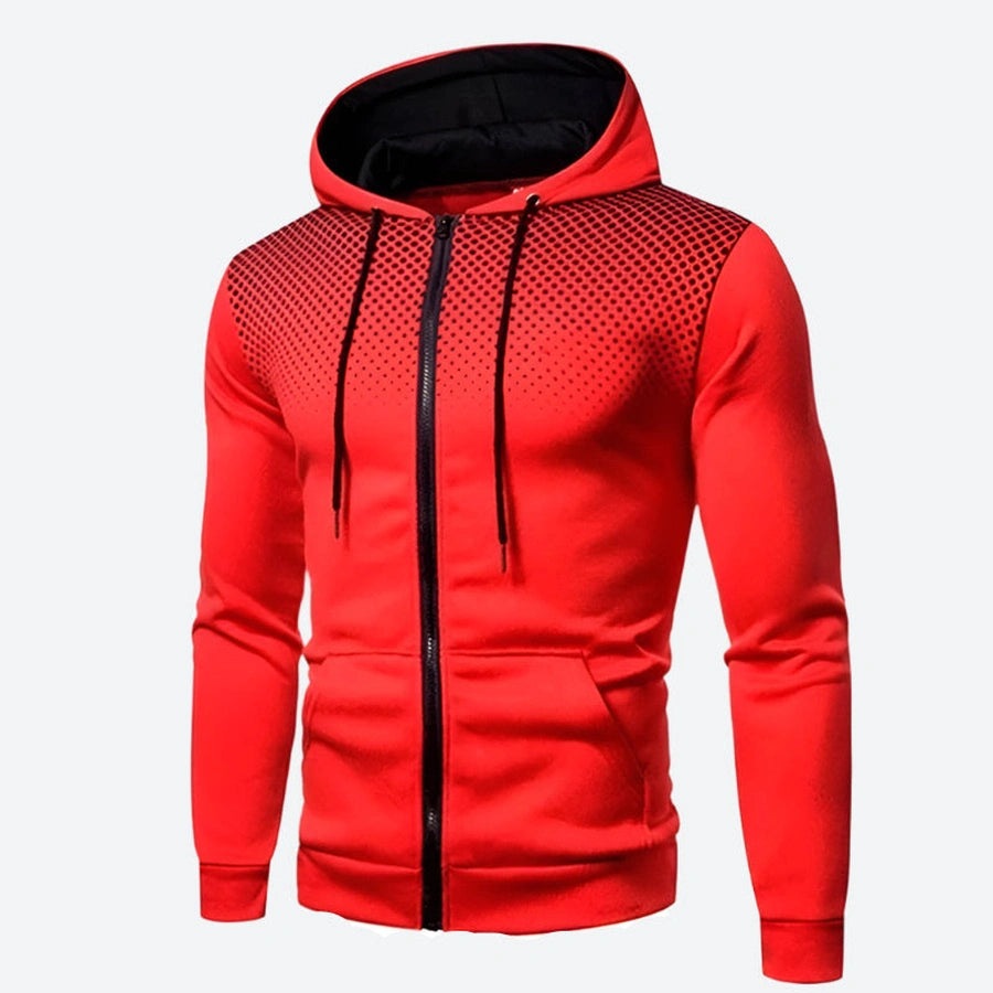 Stylish Gradient Full-Zip Hoodie Jackets