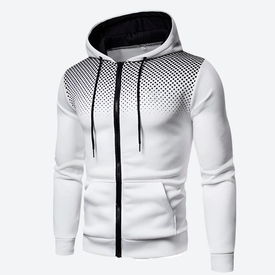 Stylish Gradient Full-Zip Hoodie Jackets