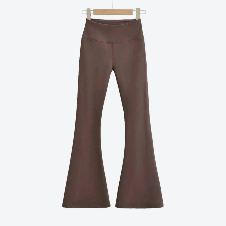 Stylish High-Waist Flare Leg Pants