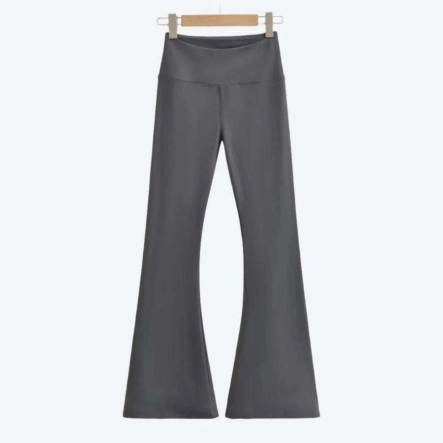 Stylish High-Waist Flare Leg Pants