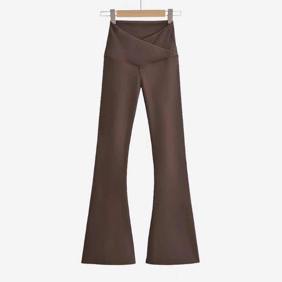 Stylish High-Waist Flare Leg Pants