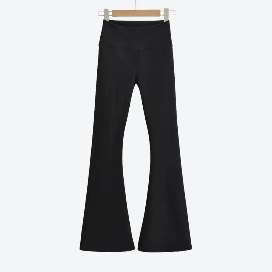 Stylish High-Waist Flare Leg Pants