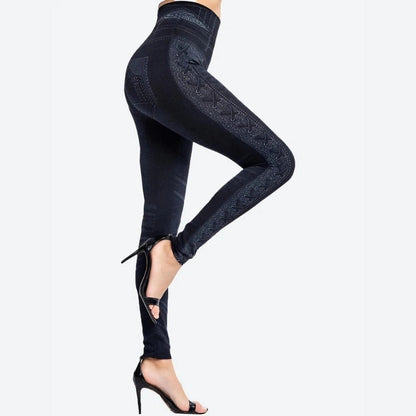 Stylish High-Waist Lace-Up Leggings