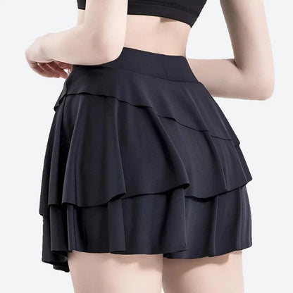 Stylish High-Waist Pleated Tennis Skirts