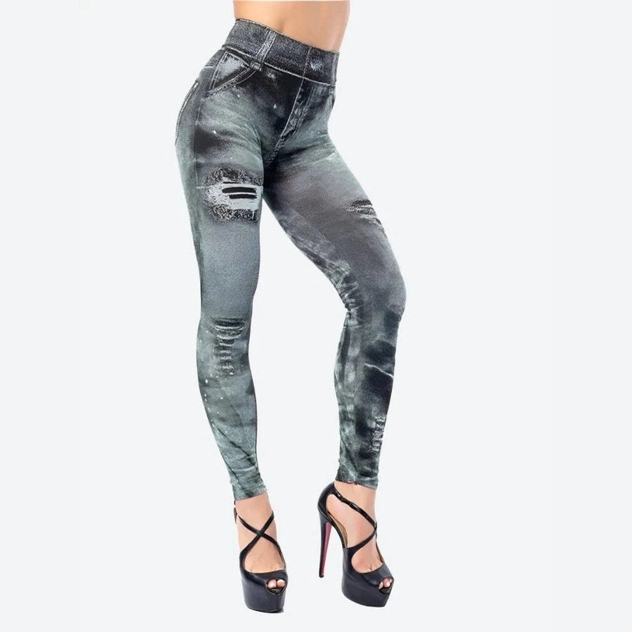 Stylish High-Waisted Jeggings