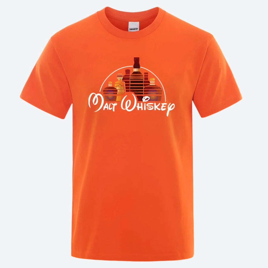 Stylish Malt Whiskey Graphic T-Shirts