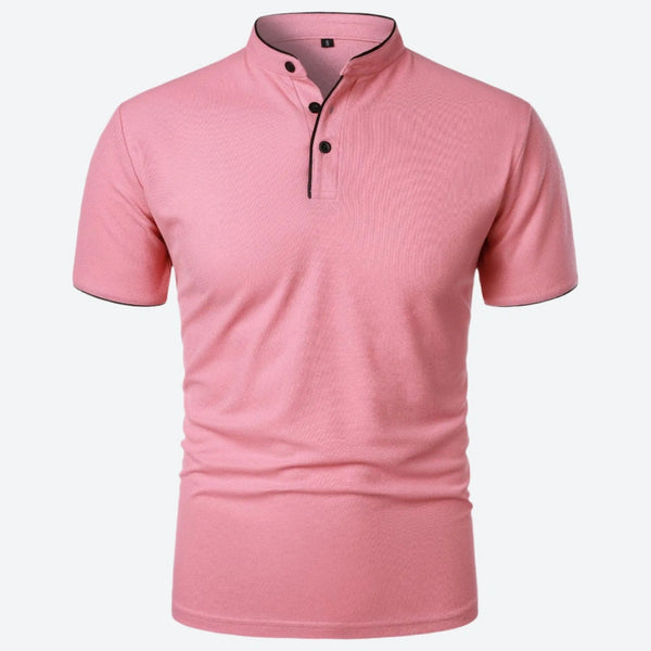 Stylish Mandarin Collar Polo Shirts