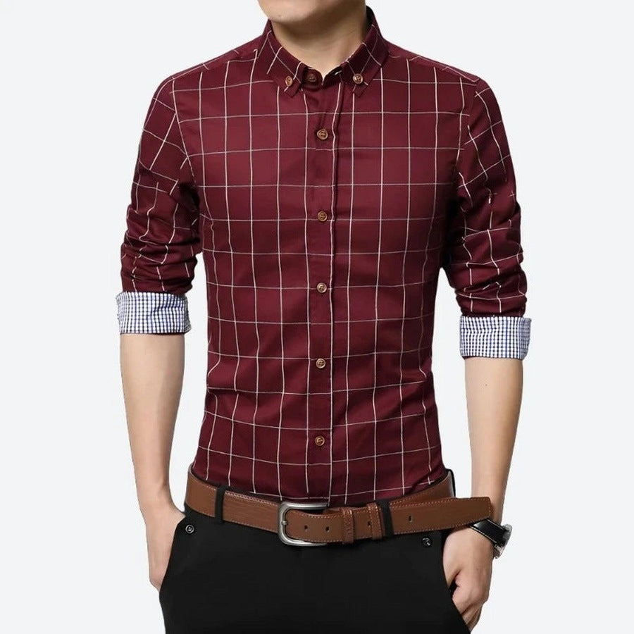 Stylish Plaid Long Sleeve Shirts