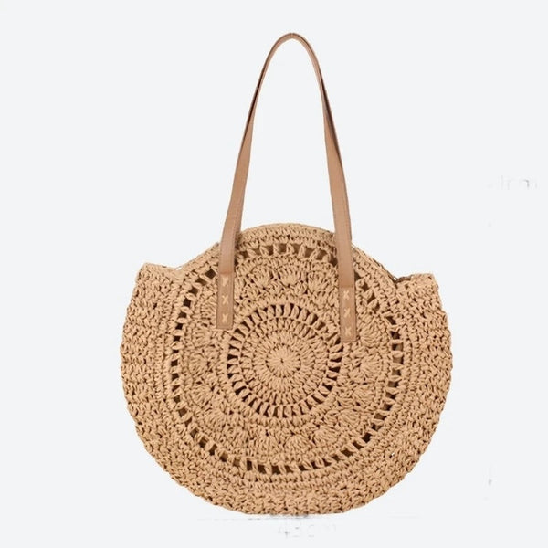 Stylish Round Woven Straw Bags