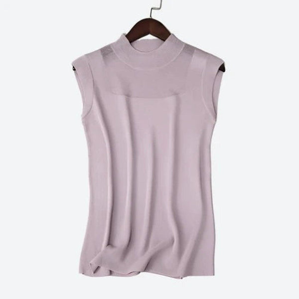 Stylish Sleeveless High-Neck Tops