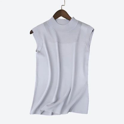 Stylish Sleeveless High-Neck Tops