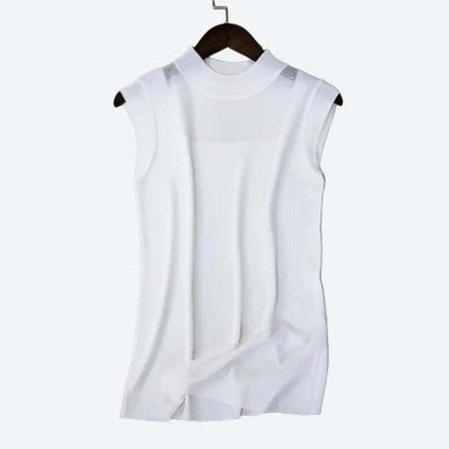 Stylish Sleeveless High-Neck Tops