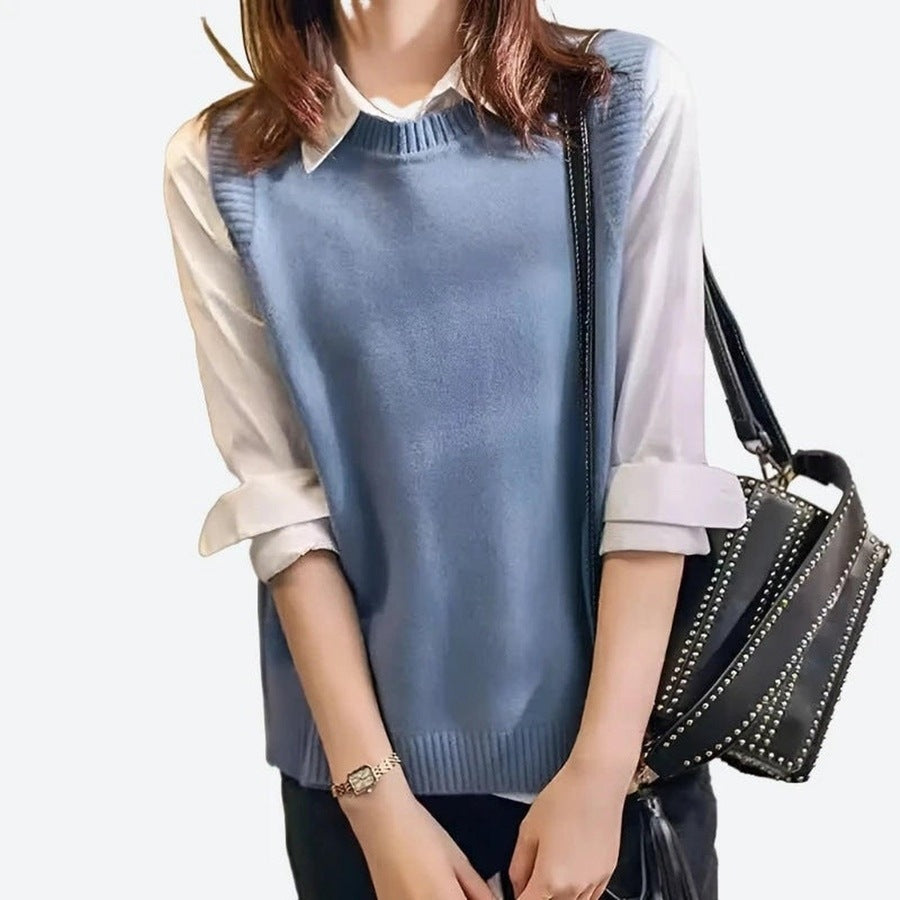 Stylish Sleeveless Knit Vest Sweaters