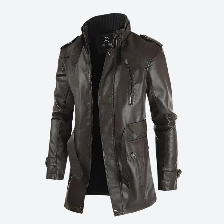 Stylish Slim-Fit Faux Leather Jackets