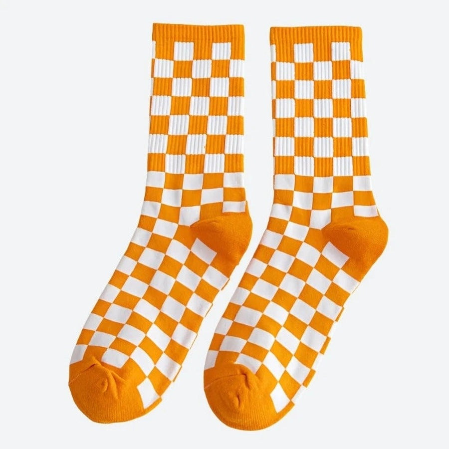 Trendy Comfortable Checkered Pattern Socks