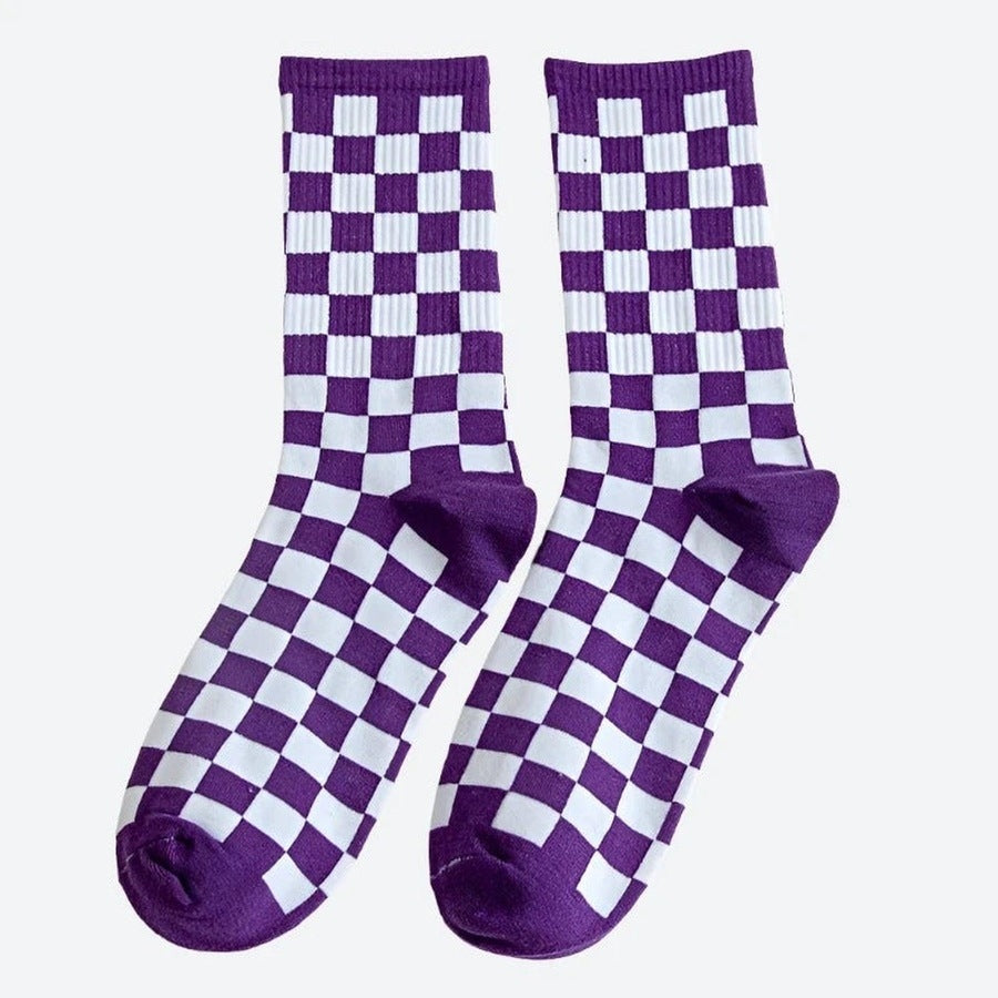 Trendy Comfortable Checkered Pattern Socks