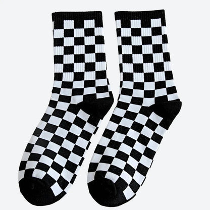 Trendy Comfortable Checkered Pattern Socks