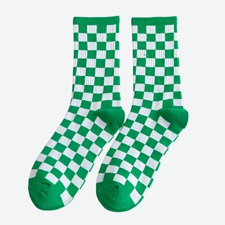 Trendy Comfortable Checkered Pattern Socks