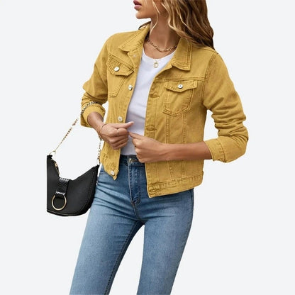 Trendy Cropped Denim Jackets