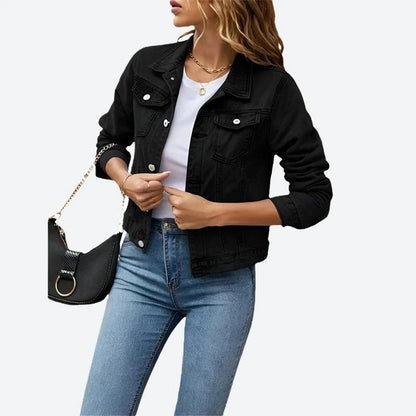 Trendy Cropped Denim Jackets