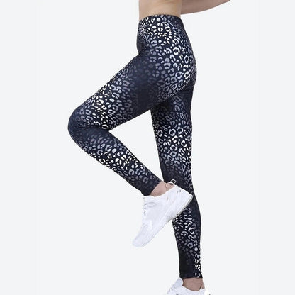 Trendy High-Waist Leopard Print Leggings