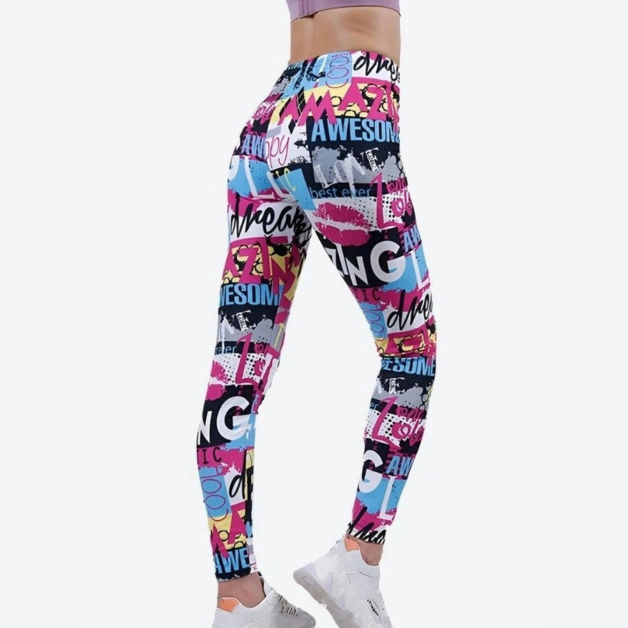 Trendy High-Waist Leopard Print Leggings