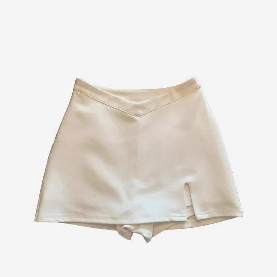 Trendy High-Waisted Mini Skorts