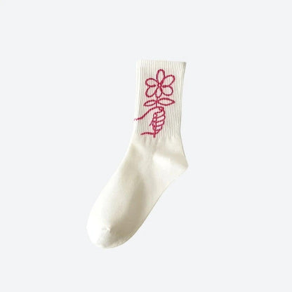 Trendy Motivational Print Ankle Socks