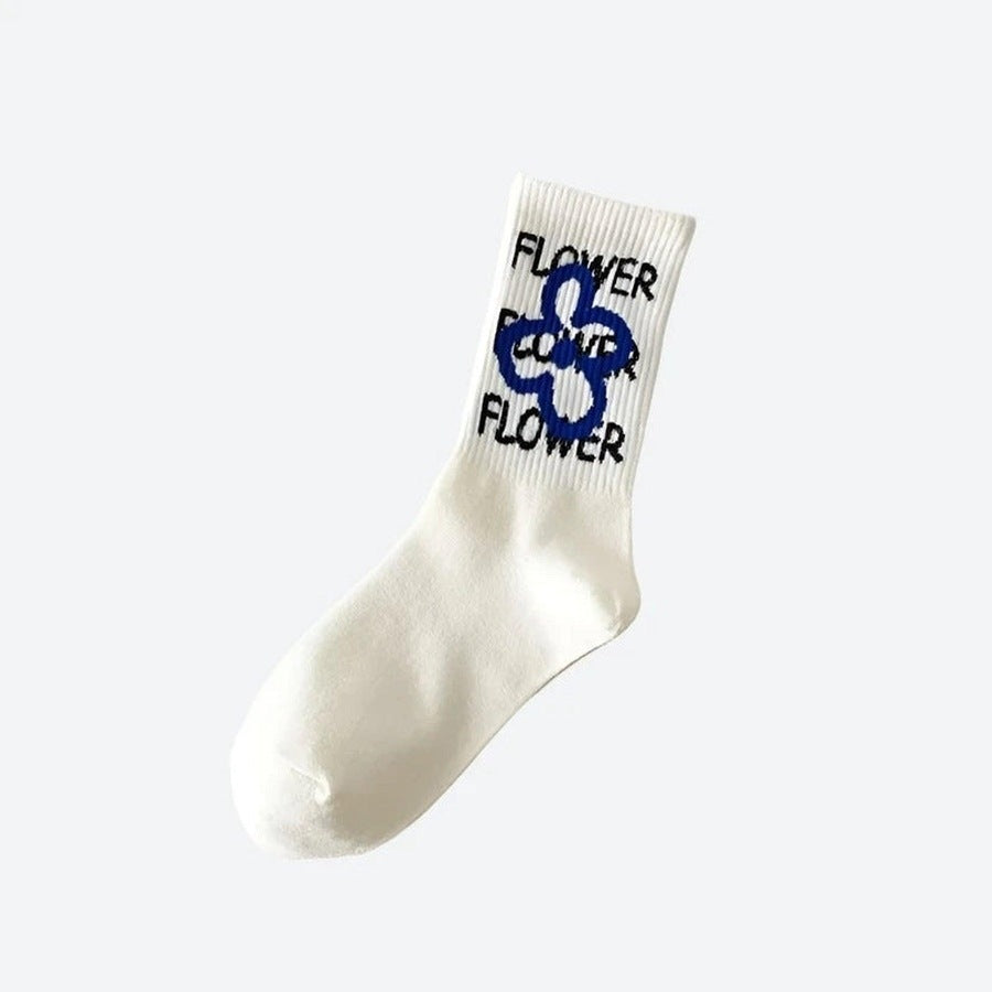 Trendy Motivational Print Ankle Socks