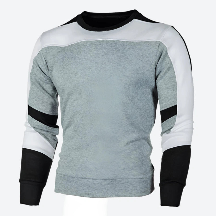 Trendy Panel Design Cotton Sweatshirts