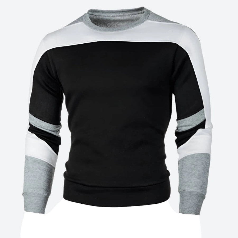 Trendy Panel Design Cotton Sweatshirts