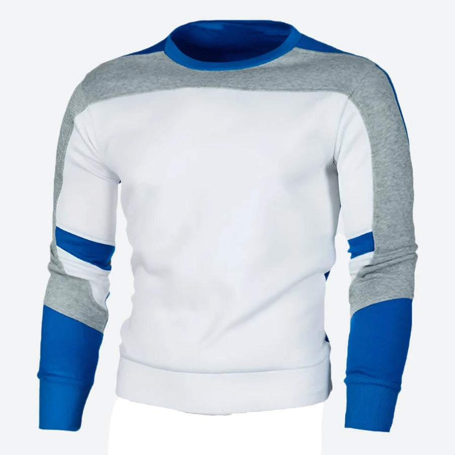 Trendy Panel Design Cotton Sweatshirts