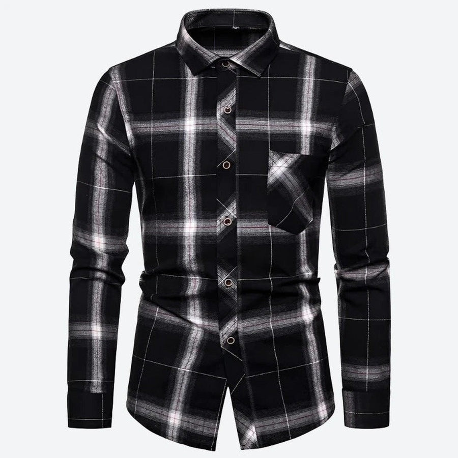 Trendy Plaid Button-Up Shirts