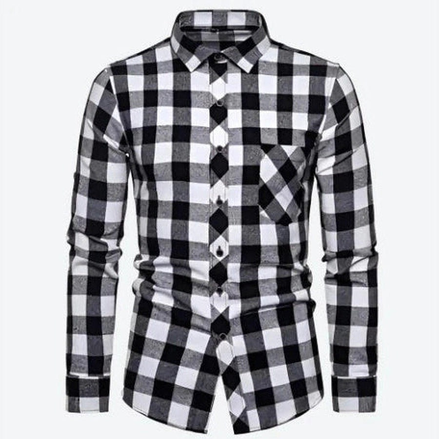 Trendy Plaid Button-Up Shirts