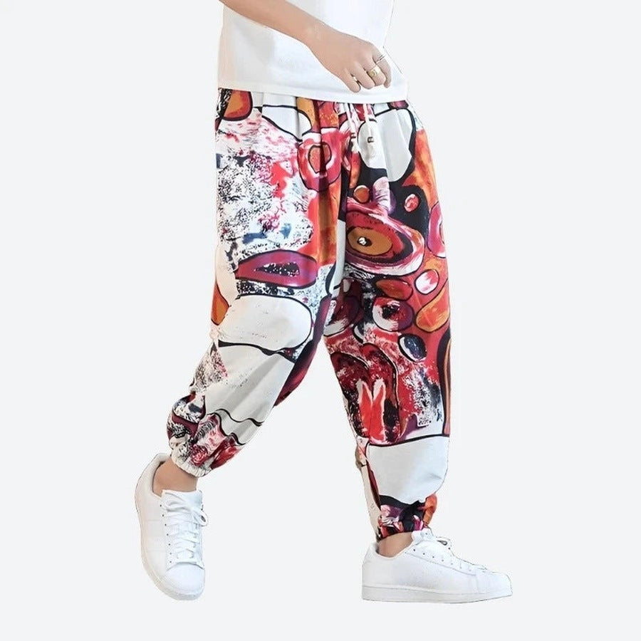 Trendy Relaxed-Fit Tie-Dye Jogger Pants