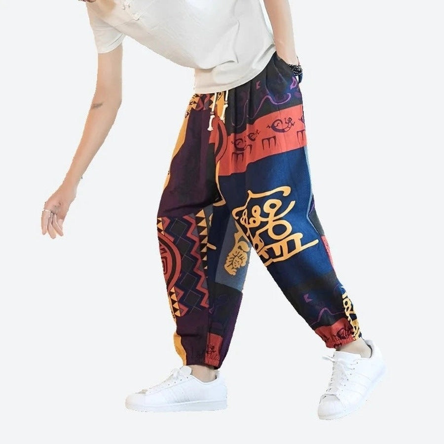 Trendy Relaxed-Fit Tie-Dye Jogger Pants