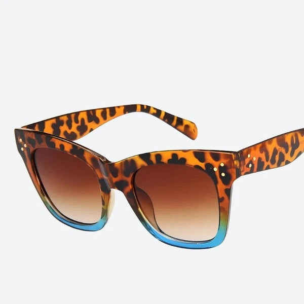 Trendy Tortoiseshell Cat-Eye Sunglasses